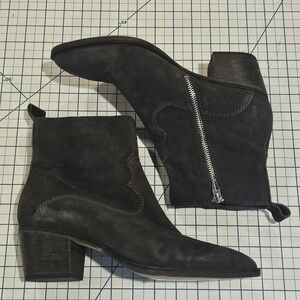 Dolce Vita Black Ankle Booties with Zipper